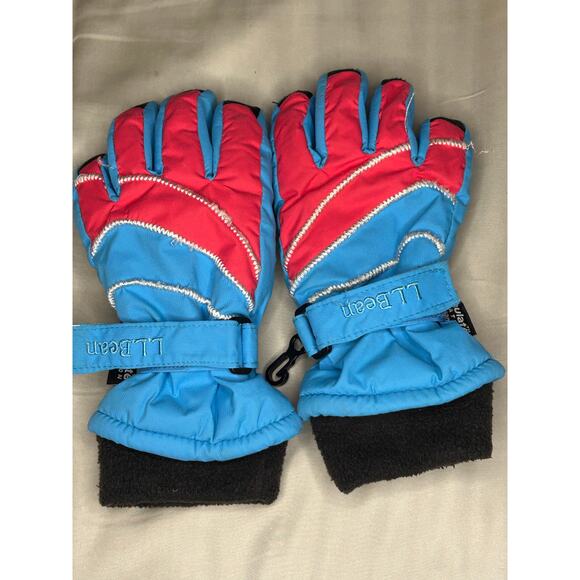 LLBEAN blue and pink gloves size small - Picture 2 of 4